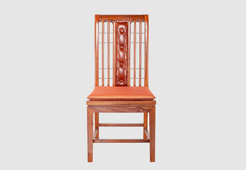 白河芙蓉榭中式实木餐椅效果图