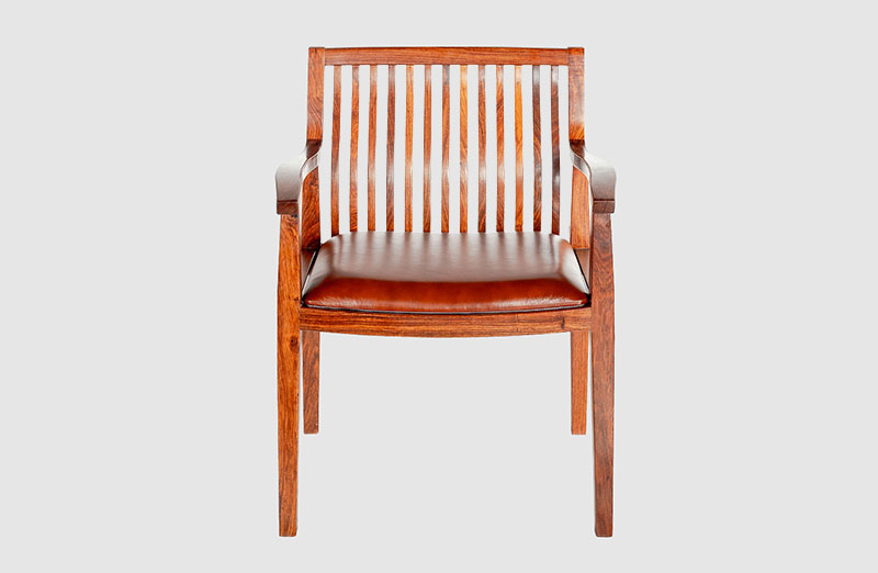 白河中式实木大方椅家具效果图